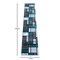 Flash Furniture Turquoise 2' x 11' Color Blocked Indoor Area Rug OKR-RG1110-211-TQ-GG - alternate 6